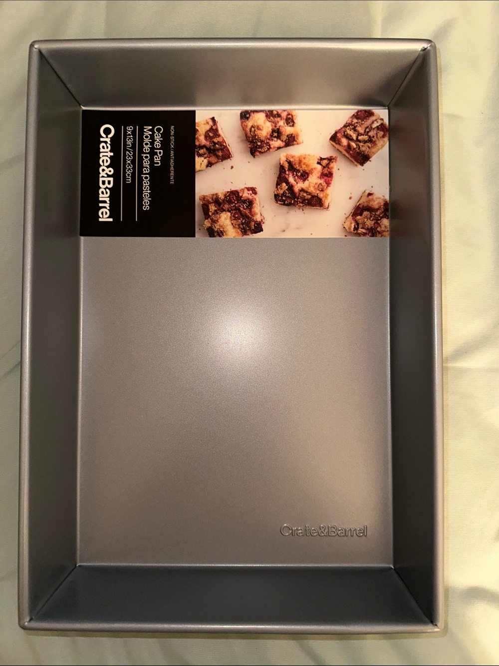 Set of 2 Crate & Barrel 9"x13" Rectangular Cake Pans